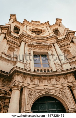 San Domenico facade Noto, Sicily, Italy