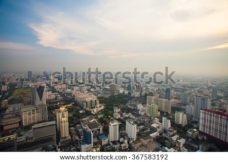 Bangkok skyline,Thailand