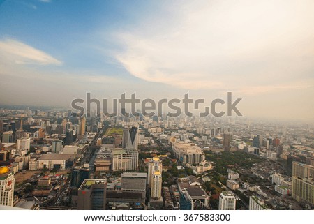 Bangkok skyline,Thailand