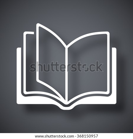 Vector open book icon