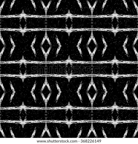 Geometric Seamless Black and White Stripes.