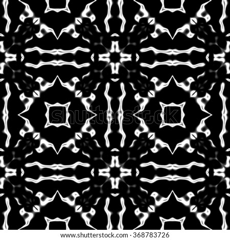 Faultless abstract ornament. Seamless pattern or textures. Kaleidoscopic orient popular style in soften colors.
