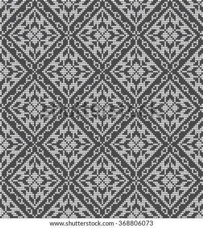 knitted pattern with the north ornament