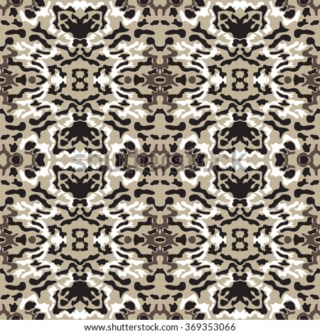 Animal print seamless vector design can be used as interior pattern or clothes pattern.