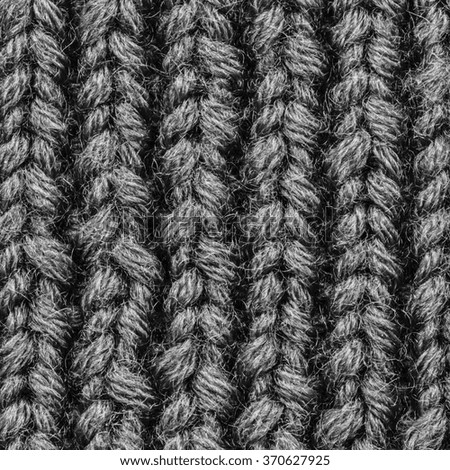 black knitwork  texture closeup. Useful as background
