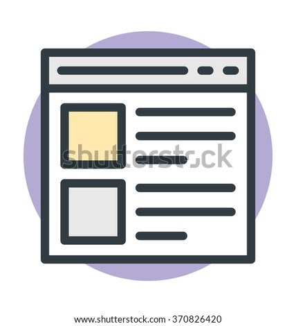 Page Design Vector Icon