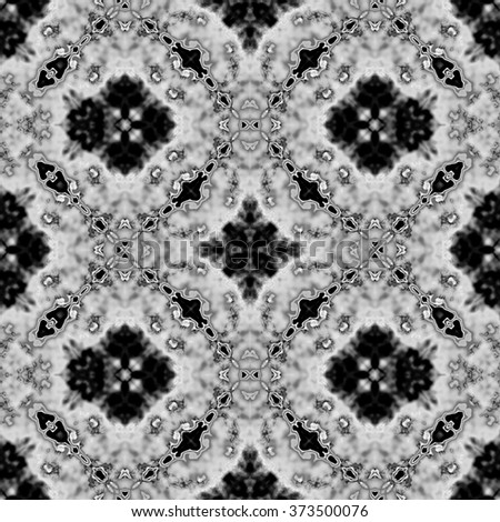 Dark abstract paisley ornament. Seamless pattern or textures. Kaleidoscopic orient popular style 