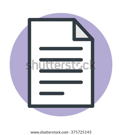 Text Sheet Vector Icon