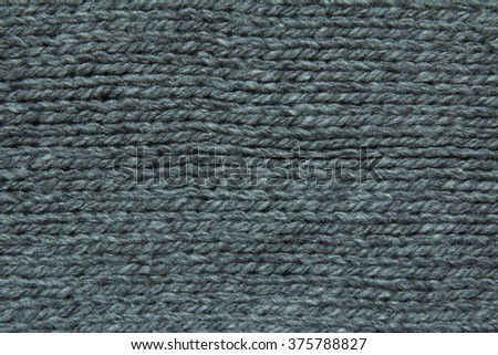 Black knitting wool