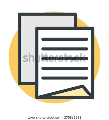 Text Sheet Vector Icon
