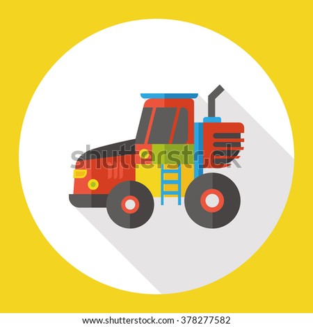 truck transportation flat icon