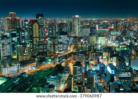 Osaka night scene.