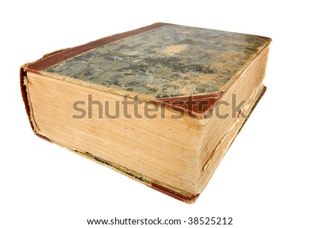 old book isolated on the white background