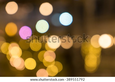 Multicolored bokeh lights background