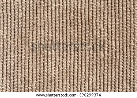 Beige Denim Velvet Fabric Texture Background close up vertical Direction of Threads
