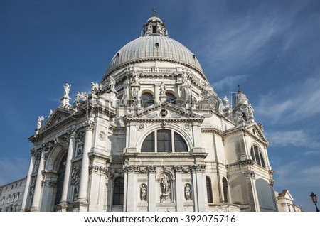 Veiw at Basilica di Santa Maria della Salute, Venice, Italy, 2015