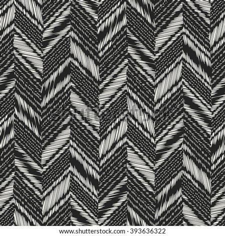 Abstract variegated herringbone motif. Seamless pattern.
