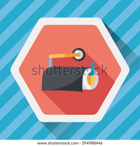 kitchenware paper flat icon with long shadow,eps10