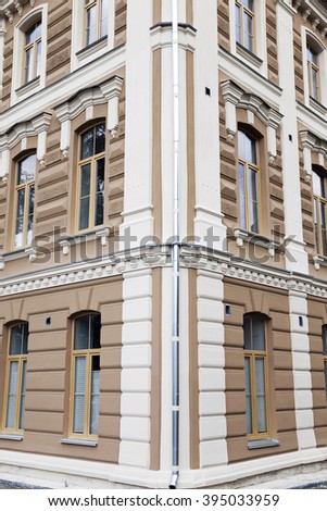  photographed close-up of the Grodno synagogue. Synagogue at the time of restoration