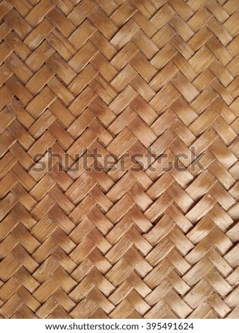 Weave bamboo.
