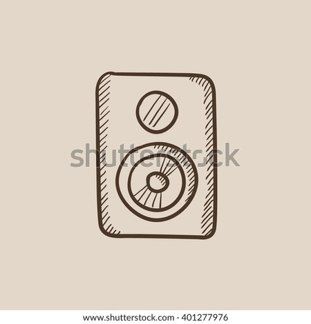 MP3 player sketch icon.