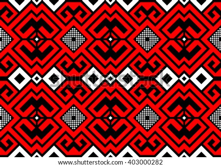 Raster illustration. Ethnic endless stylish geometric seamless pattern. Template for design textile, backgrounds, wrappers, package, wallpaper
