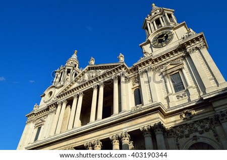 St. Paul's Cathedral church, London, UK
