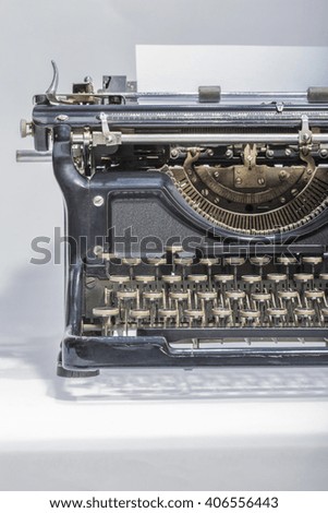 antique typewriter detail