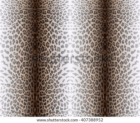 Vector illustration of seamless pattern with leopard skin. Panther background.  Animal fashion textile print.  