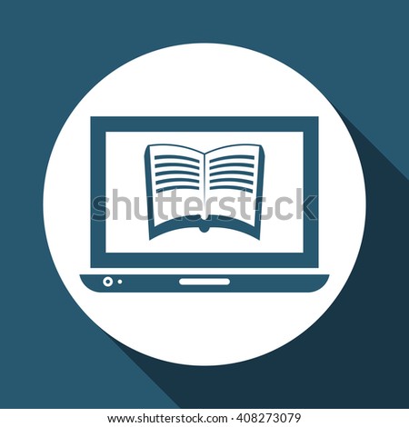 Vector illustration of Online training , editable icon