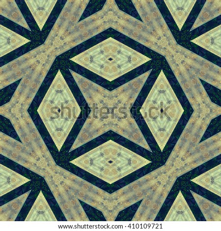Seamless background or texture. Interesting geometric shapes creating diverse visual impacts. For background, prints, wallpapers, cloth, carpets, rugs.  Based on wooden pales of fence.