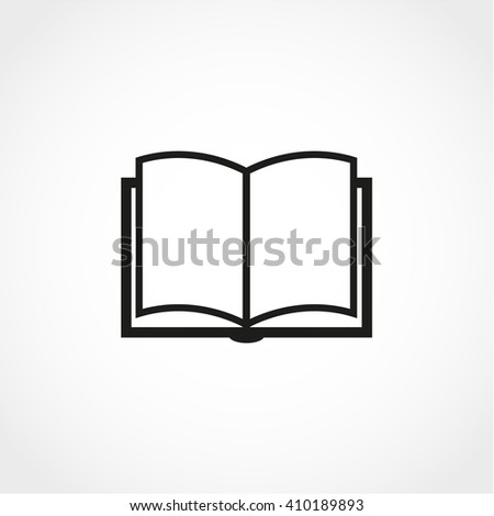 Book Icon Isolated on White Background