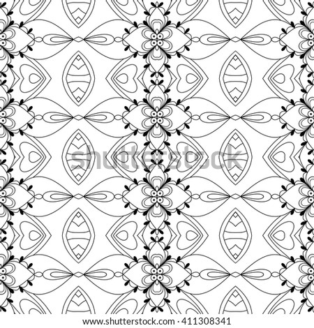 symmetrical geometric seamless pattern. Design element for art. 