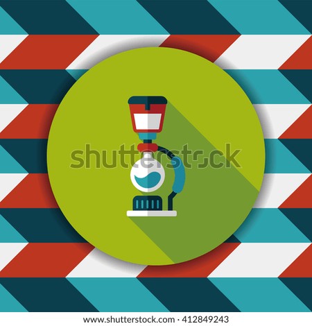 coffee maker flat icon with long shadow,eps10