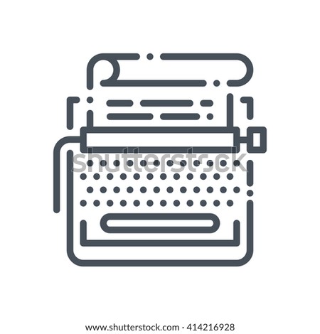 Copy writing icon suitable for info graphics, websites and print media and  interfaces. Hand drawn style, pixel perfect line vector icon.