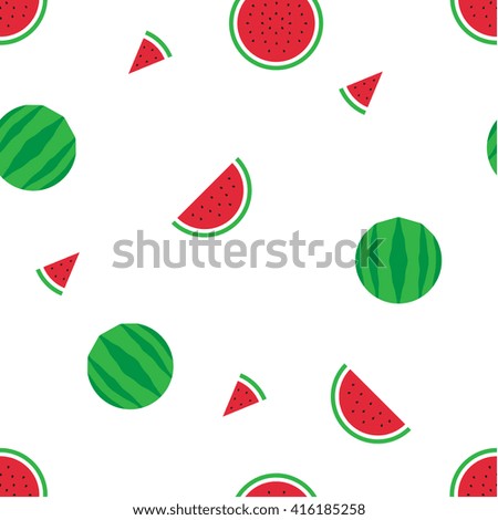 Seamless watermelon pattern