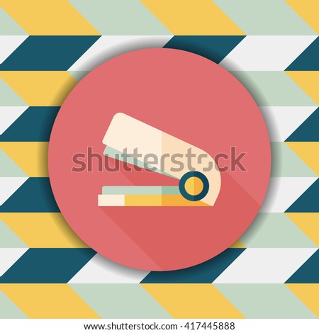Stapler flat icon with long shadow,eps10