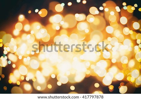 Colorful Abstract bokeh snow flake background with motion blur