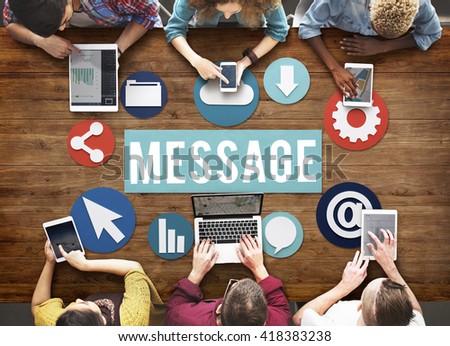 Message Online Internet Concept