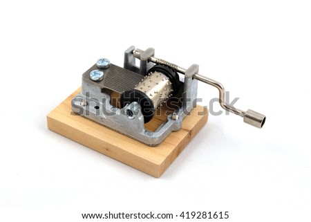 The little music box. Type mechanism. Musical instrument