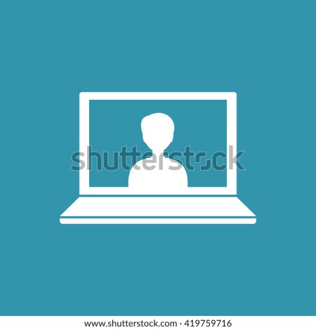 Laptop Icon. Eps-10.