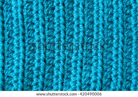 texture Blue knitted fabric