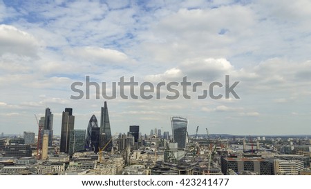 The beautiful London skyline.