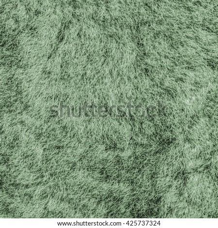 painted green natural fur texture as background