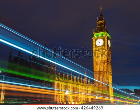 Big Ben and house of parliament at twilight, London, UK