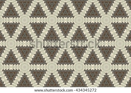 Ornament with gray and brown elements. k

