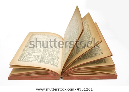 open book isolated on white