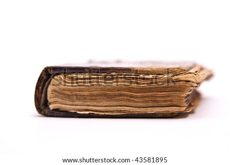old antique book isolated