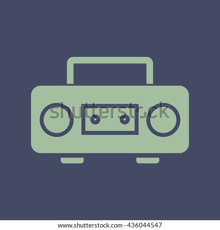 Icon of Cassette Player. Eps-10.