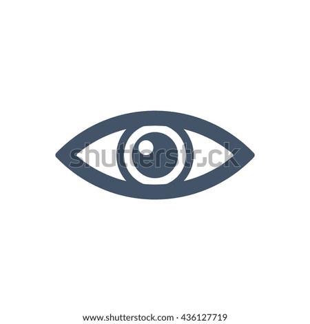 Eye Icon, flat design style